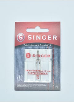 SINGER SINGER TWIN UNIVERSAL SIZE 4MM (PACK OF 1 NEEDLE) BRAZIL (90/14) 