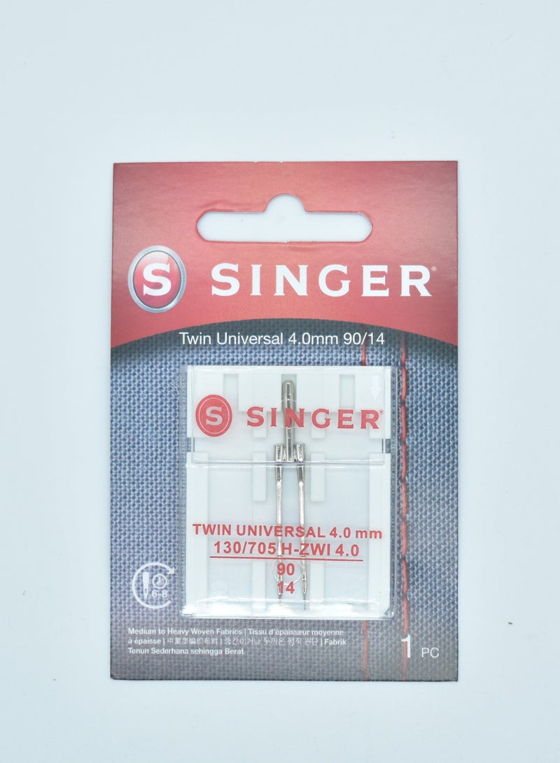 سينجر ابر سنجر مزدوجه مقاس 4MM ( عبوة 1 ابره) برازيلي (90/14)