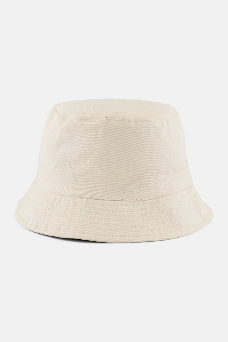 bebe Women Brand Logo Bucket Hat, Cream  - Image 2