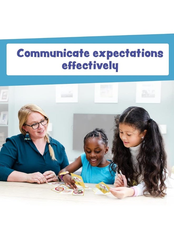 Amonev My Behaviour Cards 27 Flash Cards for Visual aid Special Ed, Speech Delay Non Verbal Children and Adults with Autism or Special Needs - Image 1