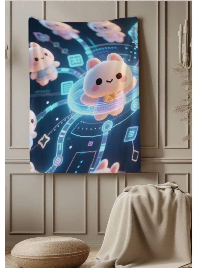 general Flannel thin blanket (warm and comfortable, suitable for sleep, gaming, dust removal and sandproof) 150cm*200cm - 1041 - Image 4