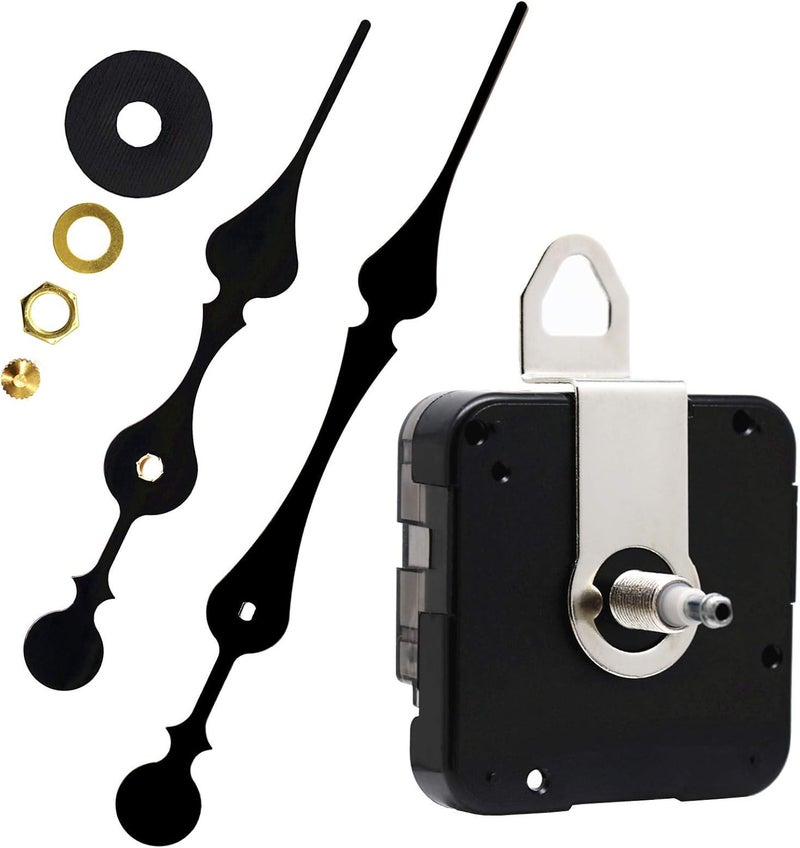 TIKROUND Youngtown 12888 High Torque Quartz Clock Movement Replacement Parts with 207 mm/ 8.15 Inch Long Spade Hands - Image 1