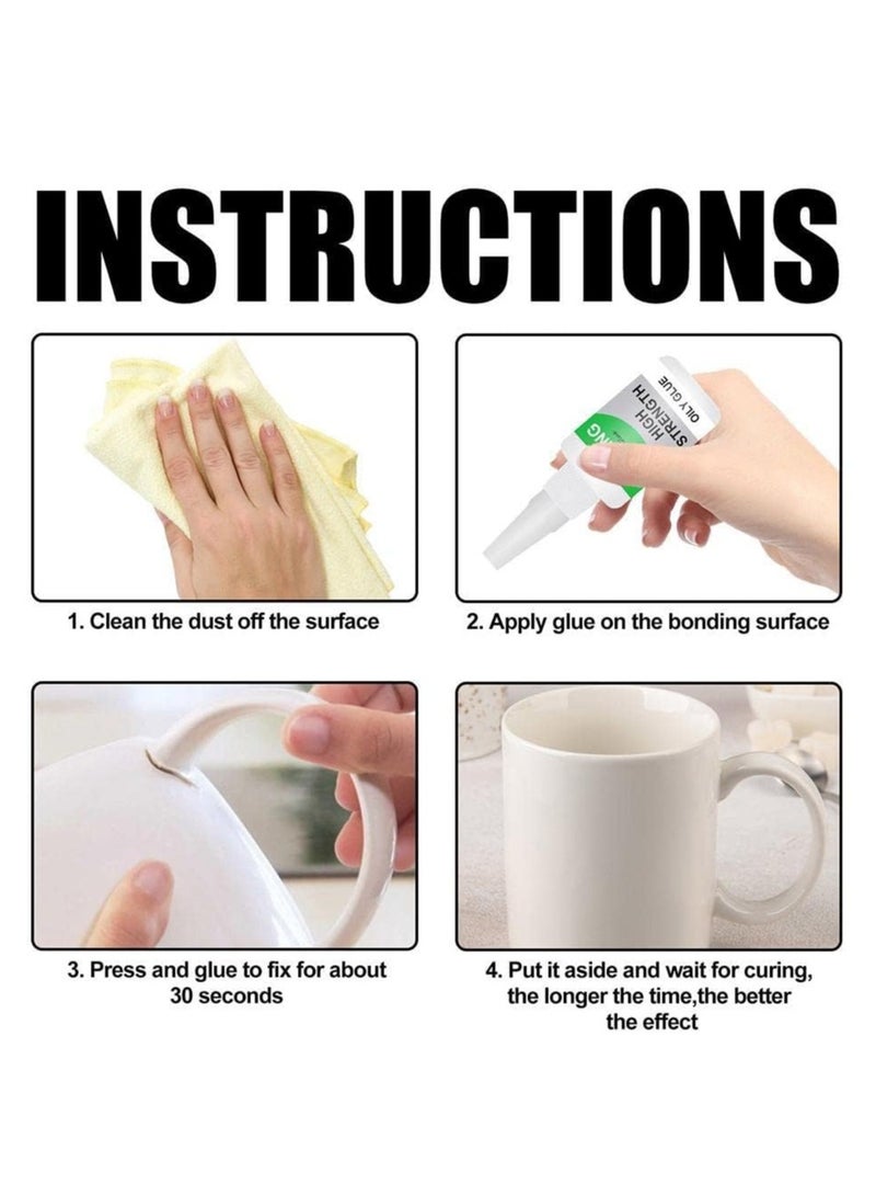 JUE-FISH غراء سمك جوي، غراء زيتية عالية القوة للحام سمك جوي، غراء متعدد الاستخدامات سمك جوي، غراء زيتية سمك جوي، غراء سوبر عالمي، غراء لجميع الأغراض بقوة إضافية، غراء فوري قوي (5 قطع) - Image 4