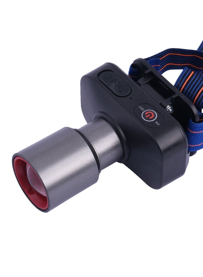 Rechargeable LED Headlamp HS-8059 with Type-C Charger – Compact Mini Head Lamp with Adjustable Brightness, Magnetic Base & Hands Free Design - Image 3