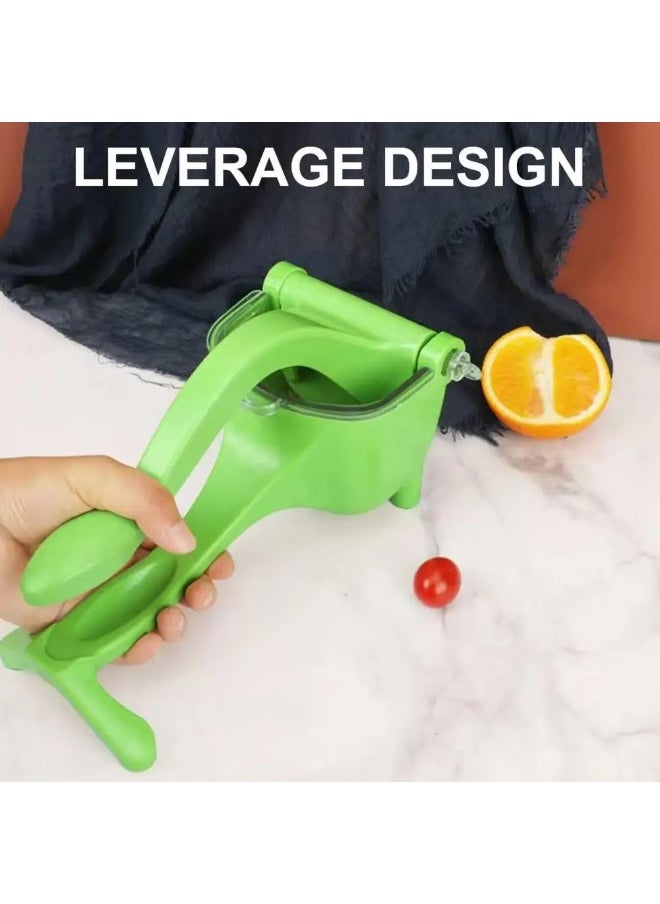Manual Fruit Juicer Lemon Citrus Juice Squeezer, Juice Extractor Presser (Green)
