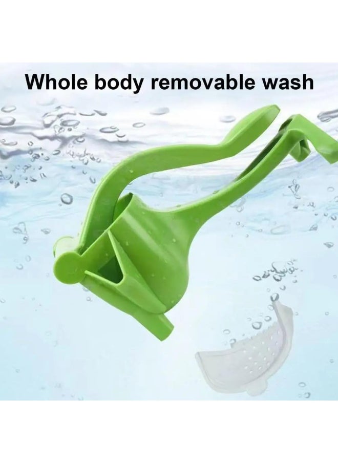 Manual Fruit Juicer Lemon Citrus Juice Squeezer, Juice Extractor Presser (Green)