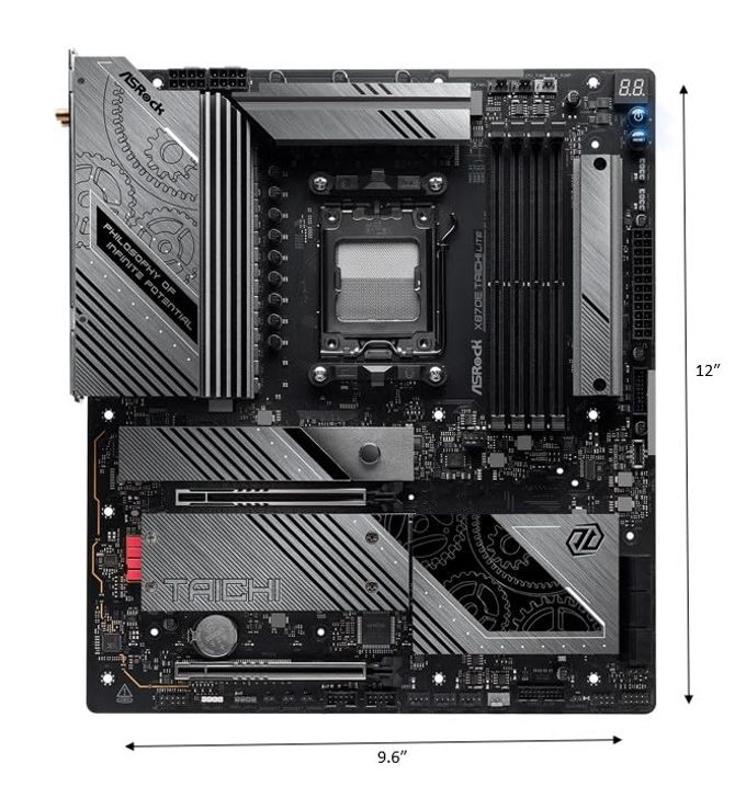 ASRock Amd X870E Taichi Lite Ryzen Socket Am5 Ddr5 Dimms 8200 256 Gb X870 Eatx Motherboard 5G Lan M.2 Usb4 Wifi7 - Image 5