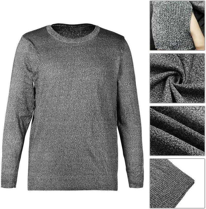 cheekyglo 5-level Protective Gear with Round Neck and Long Sleeves, Safety Protection Cut-proof and Shatter-resistant Clothes(M) M - Image 3