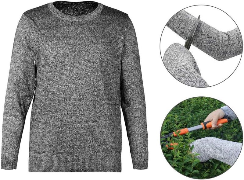 cheekyglo 5-level Protective Gear with Round Neck and Long Sleeves, Safety Protection Cut-proof and Shatter-resistant Clothes(M) M - Image 2