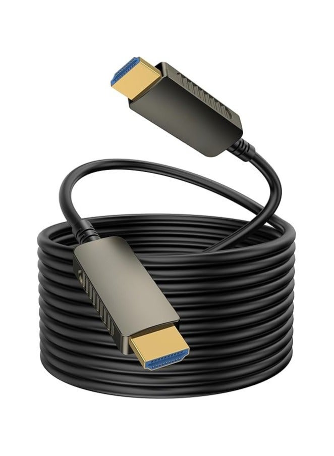 8K HDMI 2.1 Fiber Optic Cable – 30M High-Speed 48Gbps, Supports 8K@60Hz and 4K@120Hz, Flexible for HD TVs and Gaming Devices