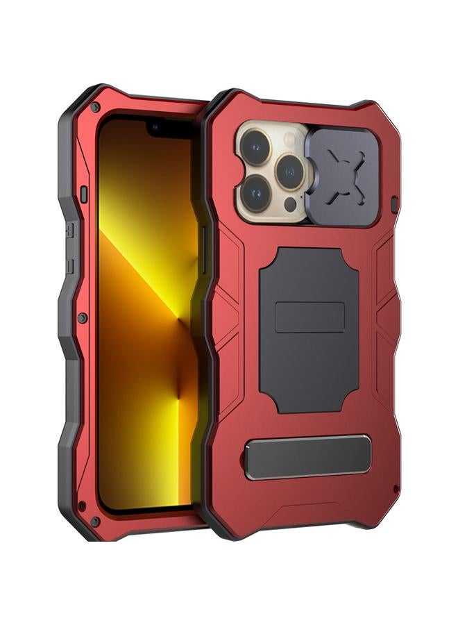Zaboon Case For iPhone 13 Pro Metal + Silicone Sliding Camshield Holder Phone Case - Image 2