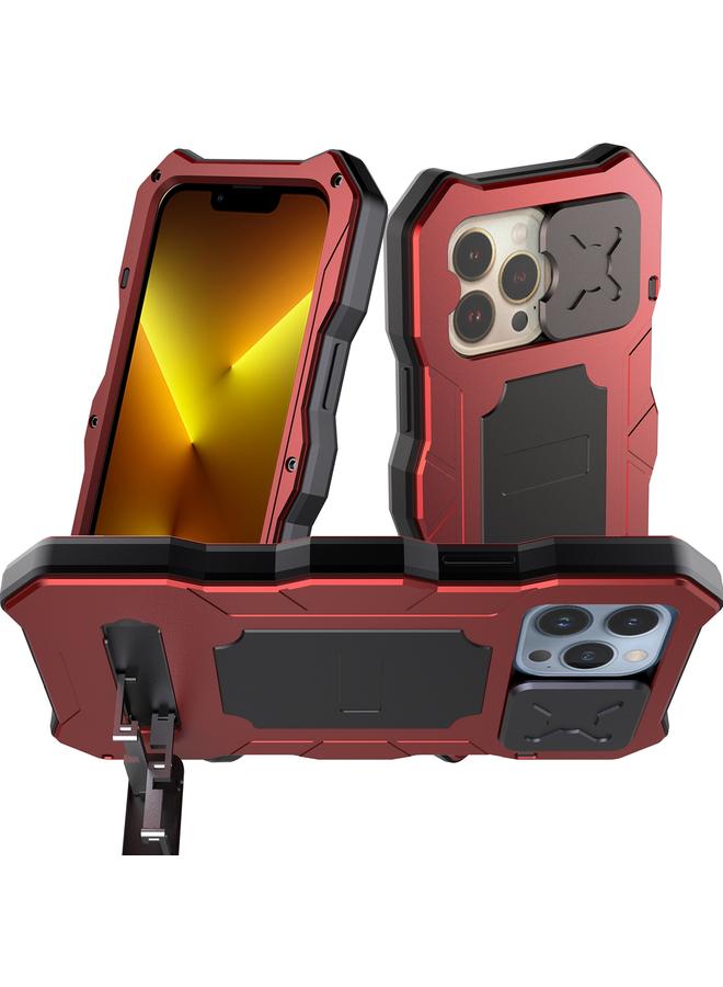 Zaboon Case For iPhone 13 Pro Metal + Silicone Sliding Camshield Holder Phone Case - Image 1
