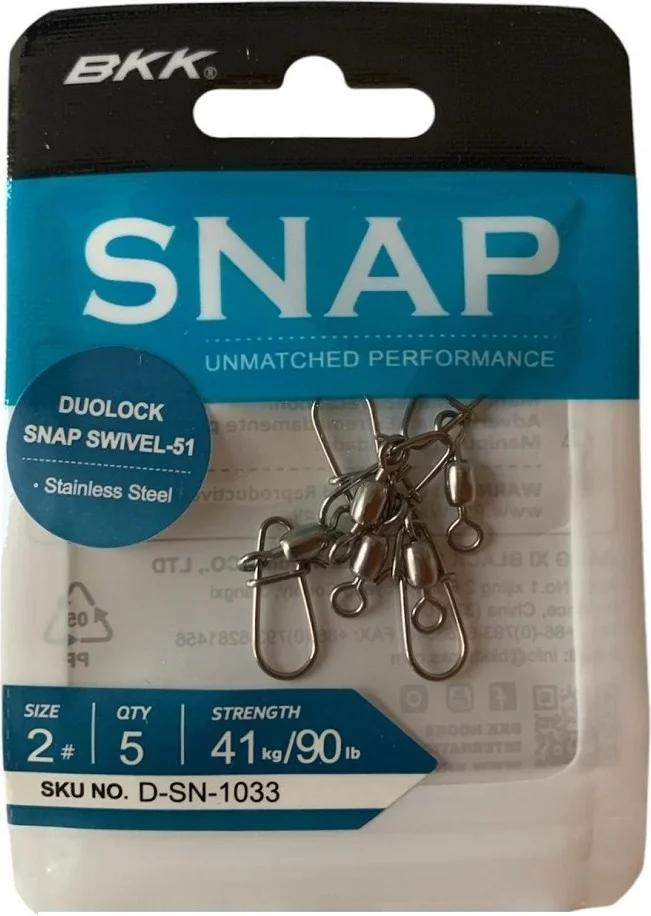 BKK Duolock Snap Swivel-51 No:2 Clip Swivel