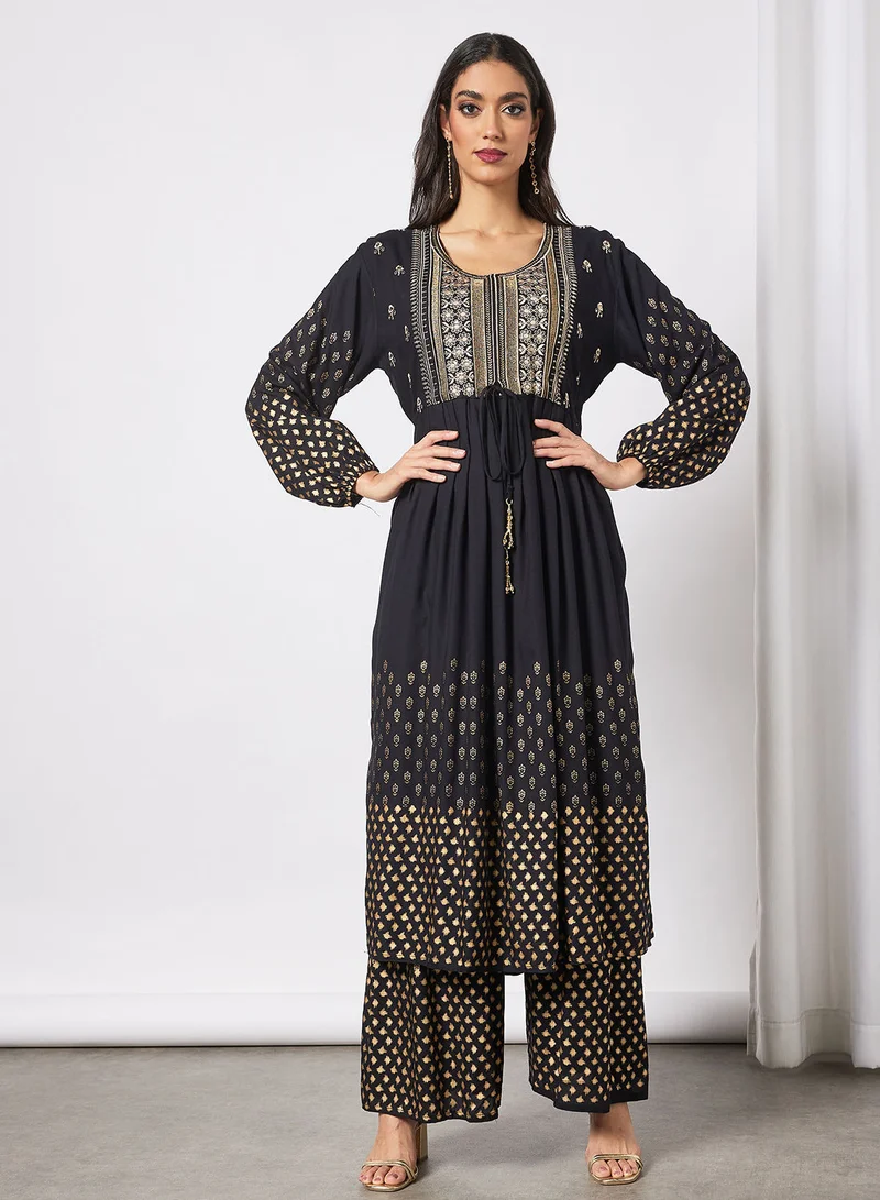 HANA & SARA Modest Set Of Jalabiya With Pants