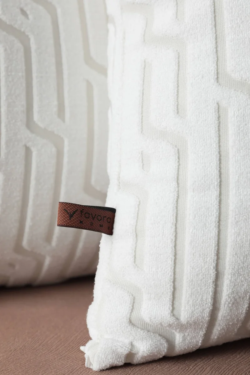 فافورا Authentic Punch Cushion Cover - Cream