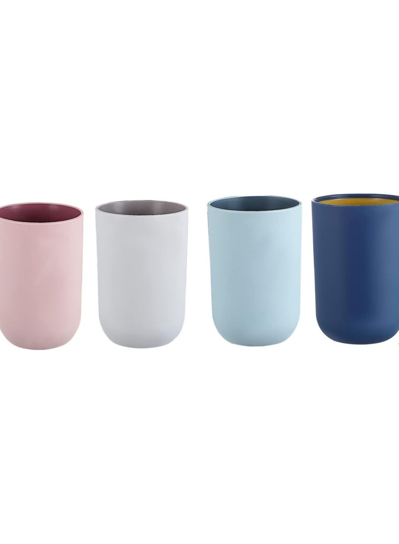 GGOOT 4 Pcs Washing Cup Cup Tumbler Toothpaste Organizer Tooth Brushing Holder Bathroom Mugs Tooth Mugs Bathroom Accessories Toothbrush Cups Accessories Simple Pp Lovers - Image 1