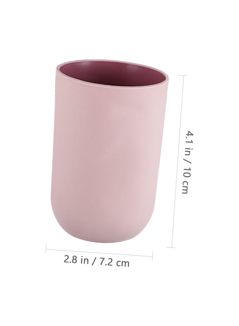 GGOOT 4 Pcs Washing Cup Cup Tumbler Toothpaste Organizer Tooth Brushing Holder Bathroom Mugs Tooth Mugs Bathroom Accessories Toothbrush Cups Accessories Simple Pp Lovers - Image 4