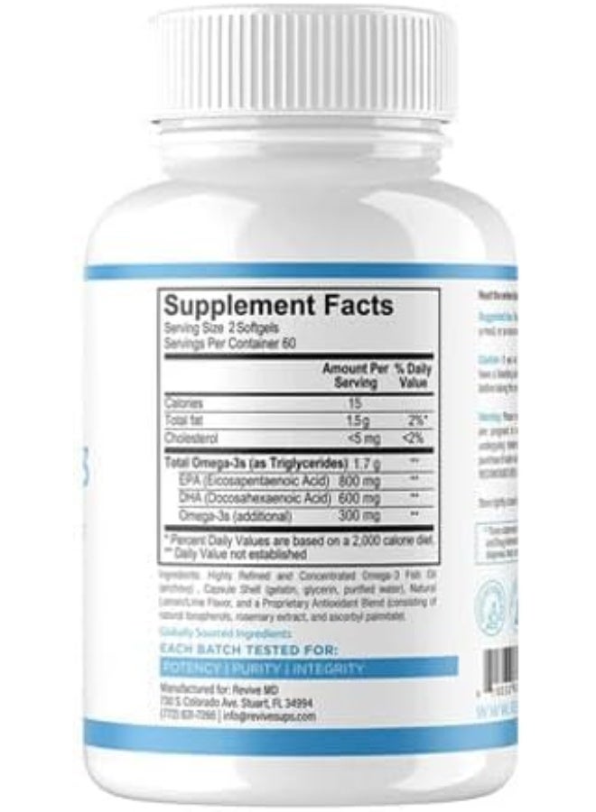 ريفايف كبسولات أوميجا 3-120 المغلفة المعوية - Image 2