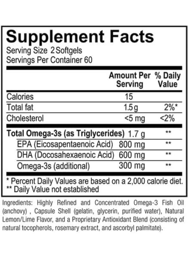 ريفايف كبسولات أوميجا 3-120 المغلفة المعوية - Image 3