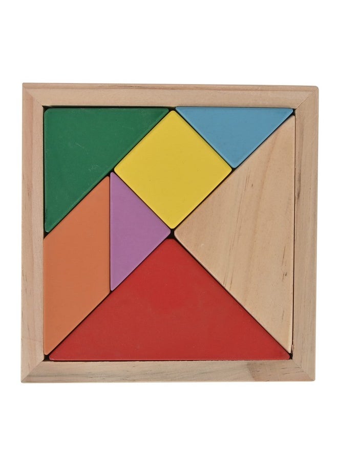 Vibgyor Vibes - 7 Piece Wooden Tangram Puzzle For Mind Development Of Kids - Image 1
