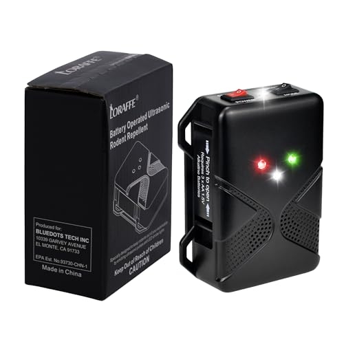 Loraffe Ultrasonic Rodent Repellent for Car Engine – Battery Powered Under Hood Mouse Repeller with Flashing Strobe Light, Keeps Rats and Mice Away from Vehicle, Automobile, Truck, Garage, Attic, Barn, Shed - Image 4