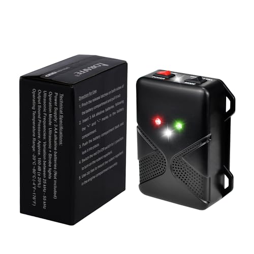 Loraffe Ultrasonic Rodent Repellent for Car Engine – Battery Powered Under Hood Mouse Repeller with Flashing Strobe Light, Keeps Rats and Mice Away from Vehicle, Automobile, Truck, Garage, Attic, Barn, Shed - Image 5