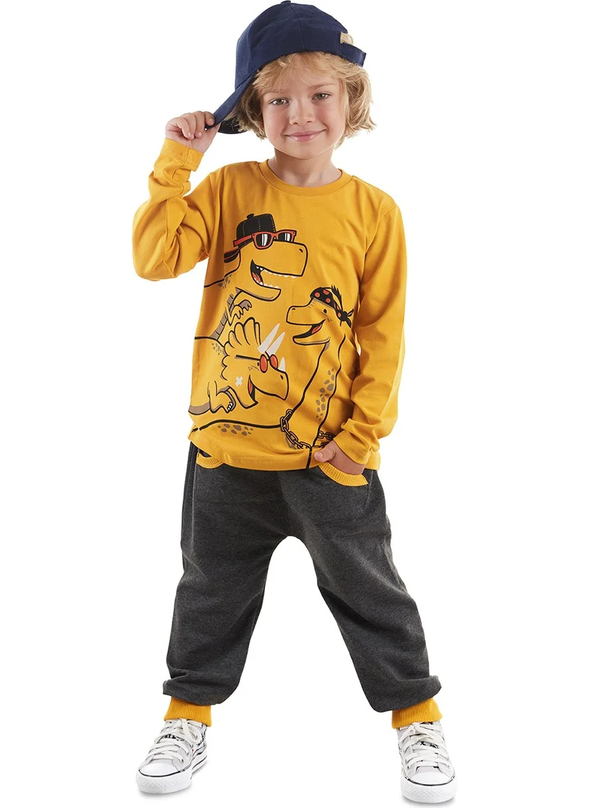Denokids Cool Dinos Boy T-Shirt Pants Set