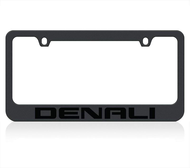 Daytona Eurosport GMC Denali Black License Plate Frame - Image 1