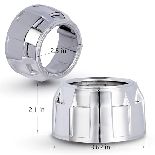 YUFANYA 2.5 Inch Honeycomb Bixenon Projector Lens with Sliver Chrome Shrouds,High/Low Beam Function Mini H1 Fit for H1 H4 H7 Car Motorcycle Retrofit - Image 5