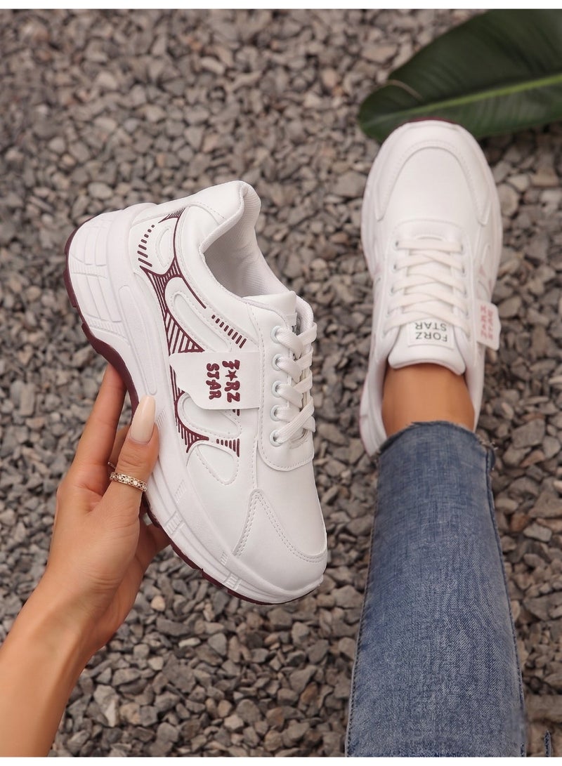 Vbranda A stylish women's sneaker that blends a modern look with practical comfort-L-21-MAROON - Image 1
