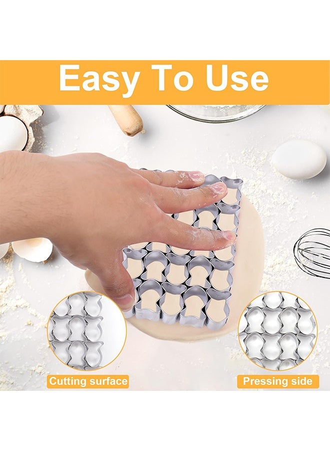 قالب قطاعة بسكويت على شكل سمكة ذهبية، 25 تجويف، قوالب صغيرة على شكل سمكة ذهبية للبسكويت، للعجينة غير اللاصقة، قوالب قطاعة بسكويت من الفولاذ المقاوم للصدأ للخبز - Image 4