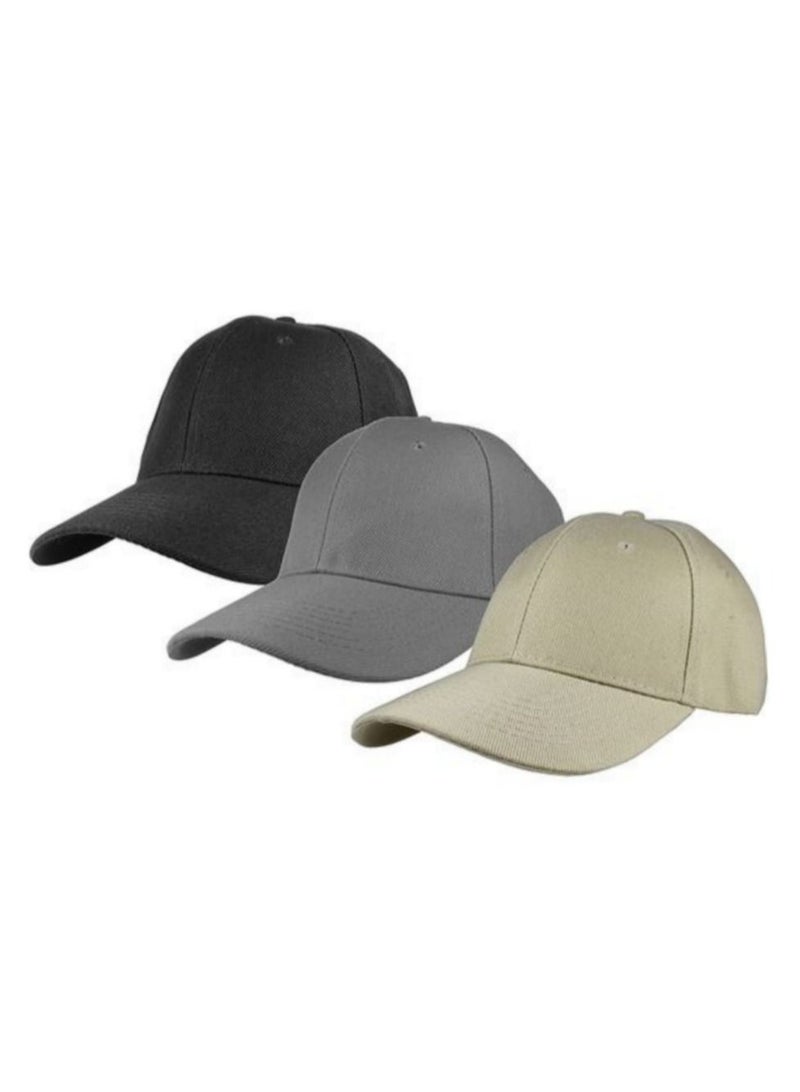 Bundle of Three baseball sport cap hat  - Image 1