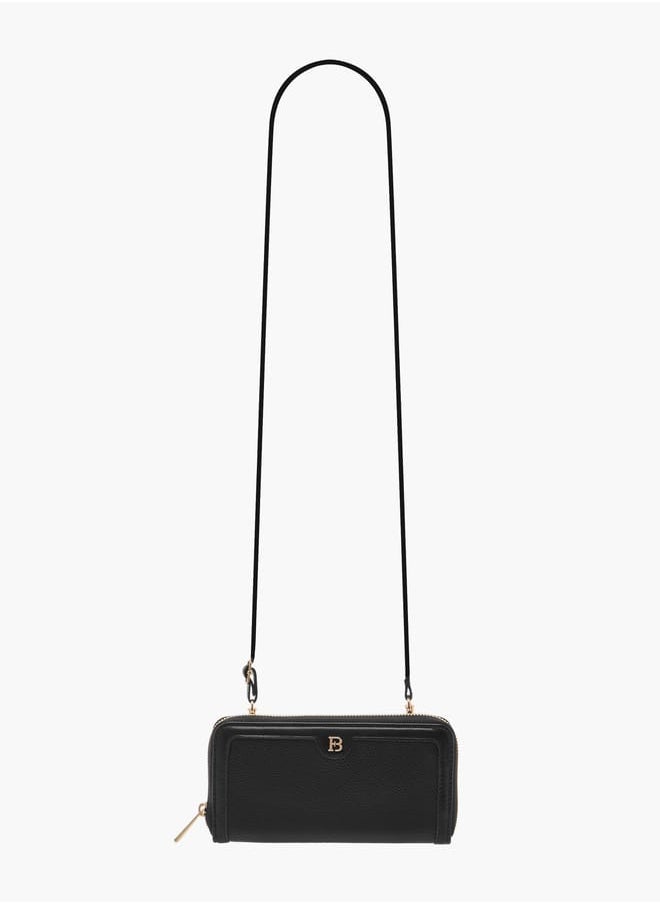Flora Bella By Shoexpress Womens Textured Monogram Wallet With Zipper  - Image 2