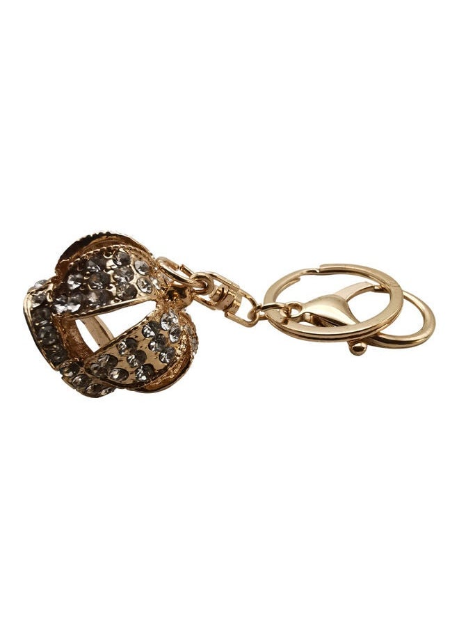 NIBEMINENT Stylish Design Key Chain Gold/Clear  - Image 3