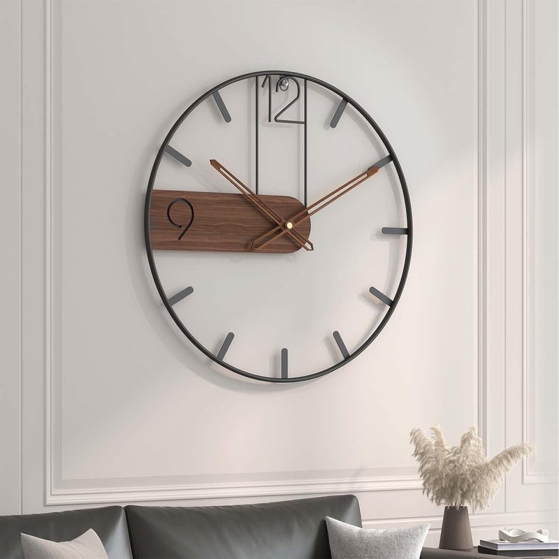 Cuspin ساعة حائط كبيرة من ماركة ، مقاس 30 بوصة، تصميم حديث، تعمل بالبطارية، مناسبة لغرفة المعيشة أو المكتب. - Image 2