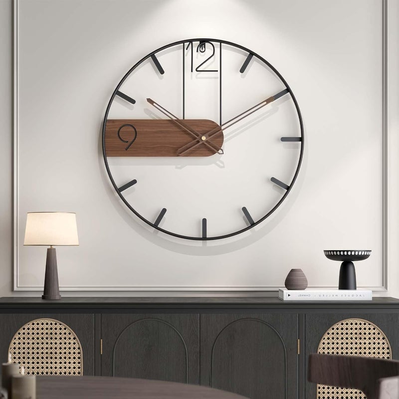 Cuspin ساعة حائط كبيرة من ماركة ، مقاس 30 بوصة، تصميم حديث، تعمل بالبطارية، مناسبة لغرفة المعيشة أو المكتب. - Image 1