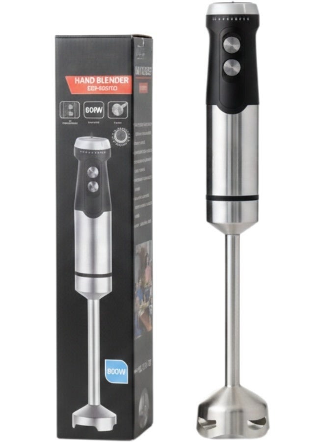 خلاط يدوي بقوة 800 واط - خلاط كهربائي غاطس قوي مزود بنظام شفرات رباعية من الفولاذ المقاوم للصدأ، وعمود قابل للفصل، وتحكم متعدد السرعات، مثالي للعصائر والشوربات والصلصات وأطعمة الأطفال - Image 5