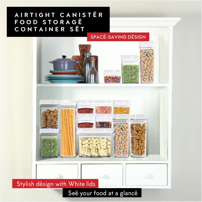 DWÃ‹LLZA KITCHEN DWLLZA KITCHEN Airtight Food Storage Containers with Lids - 5 Piece Set - Kitchen Accessories - Pantry Organization and Storage Containers for Food - Clear BPA-Free - Keeps Food Fresh & Dry - Image 3