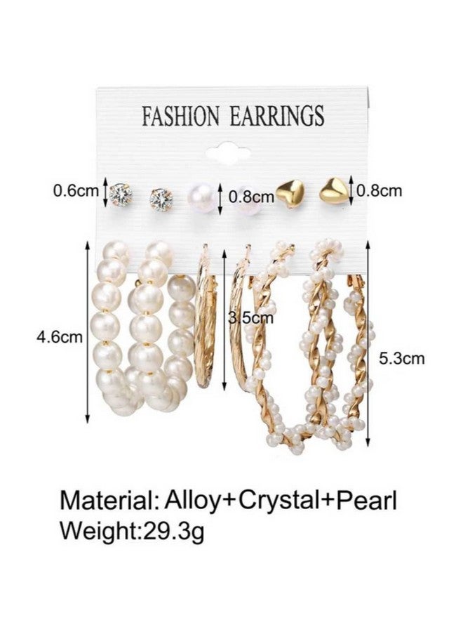 YouBella Fashion Jewellery Gold Plated Ear rings Combo of Earrings for Girls and Women (Style 1) - Image 4