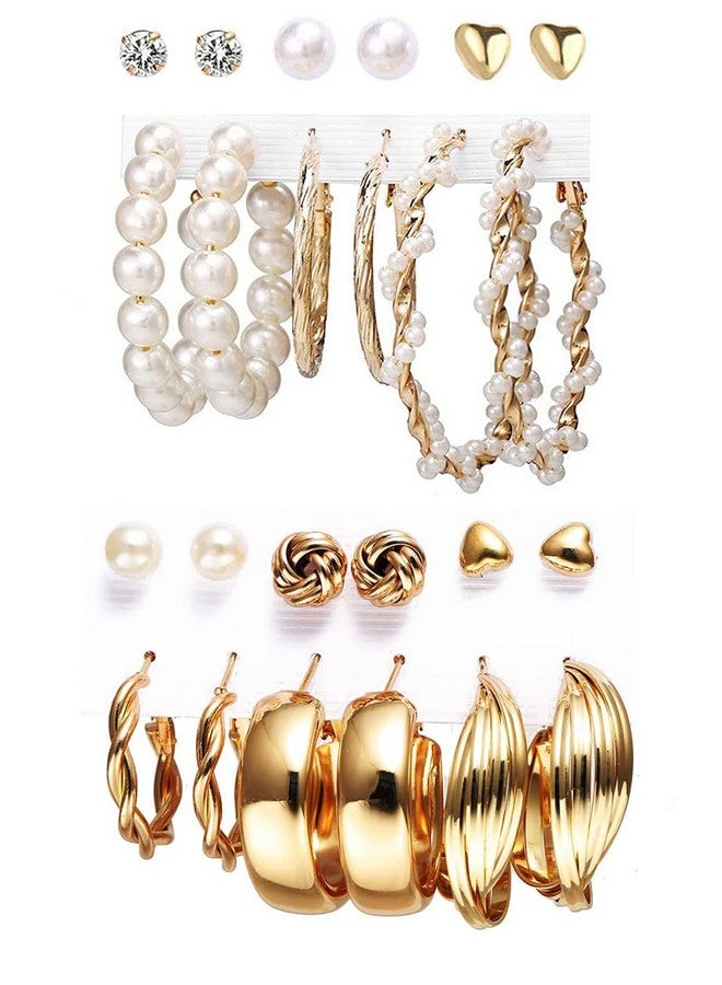 YouBella Fashion Jewellery Gold Plated Ear rings Combo of Earrings for Girls and Women (Style 1) - Image 1