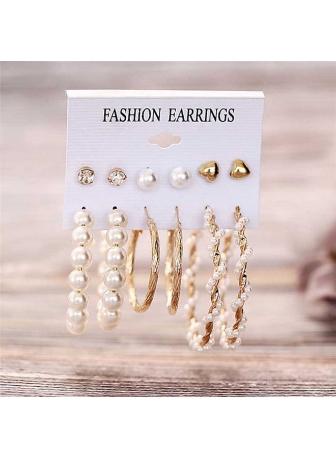 YouBella Fashion Jewellery Gold Plated Ear rings Combo of Earrings for Girls and Women (Style 1) - Image 3