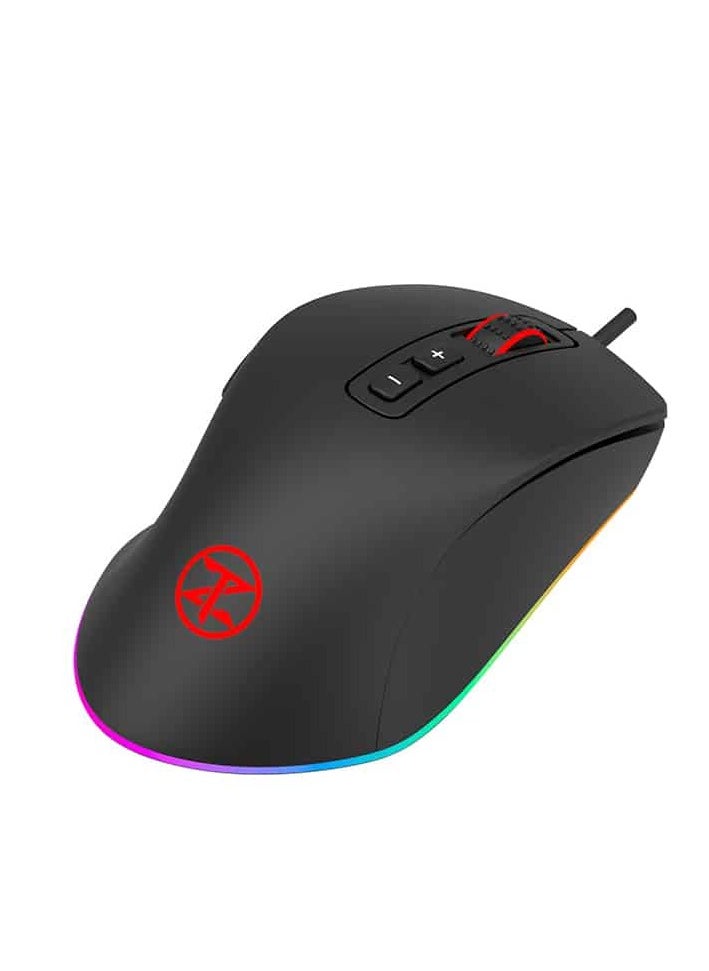 Techno Zone - TechnoZone V 68 Gaming Mouse 8 PROGRAMMABLE KEYS RGB LIGHT AND SOFTWEAR EDITABLE - Image 1