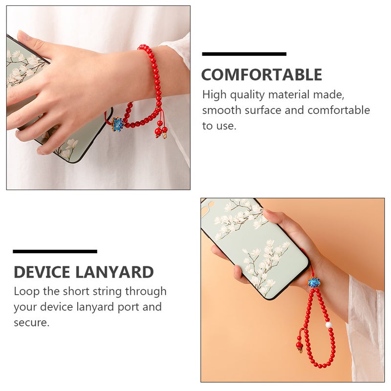 2pcs Mobile Phone Shell Chain Pendant Short Lanyard Mobile Phone Chain - Image 3