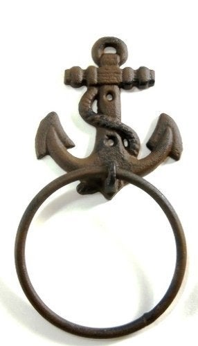 PITBULL Pit Bull Nautical Anchor Rope Towel Rack 4