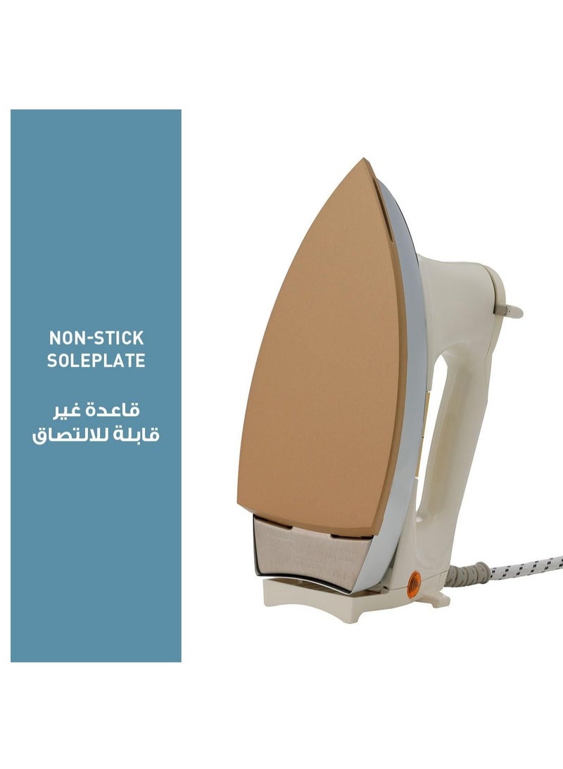 شوبي . أ ه مكواة جافة 1200 واط NI22AWTXJ بلون بيج/فضي/ذهبي - Image 3
