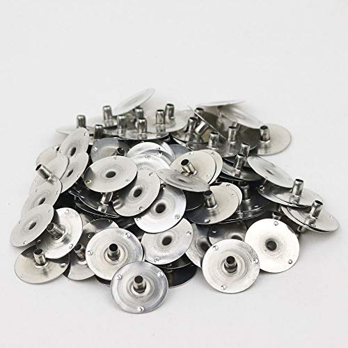 EricX Light 200pcs 20mm Metal Candle Wick Sustainer Tabs,for Candle Making,Candle DIY - Image 2