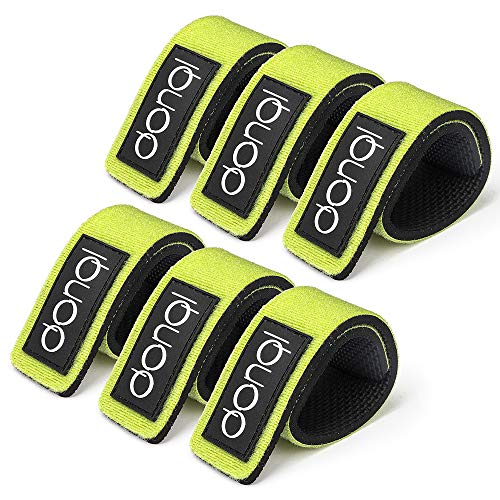 DONQL Fishing Belt, Fishing Rod Ties, Stretchy Rod Straps 25CM, Wraps Strap Holder Fish Pole Belt Elastic Casting Rods Holder Strap Belt Fish Gear Spinning Fly (Green) - Image 1
