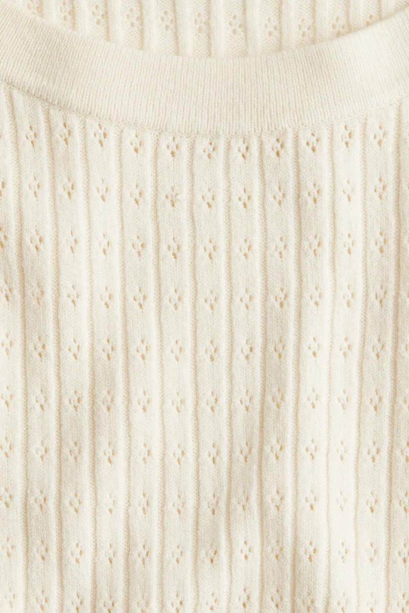 H&M Pointelle-Knit T-Shirt