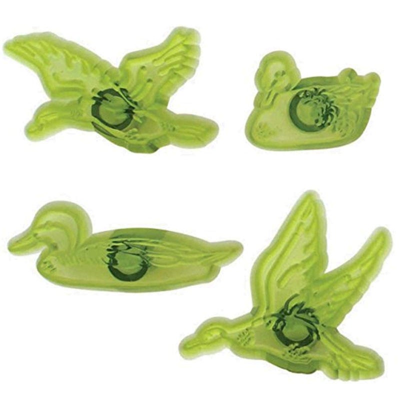 PME Jem Enterprises Wild Duck Fondant Cutters for Cake Decorating Set of 4