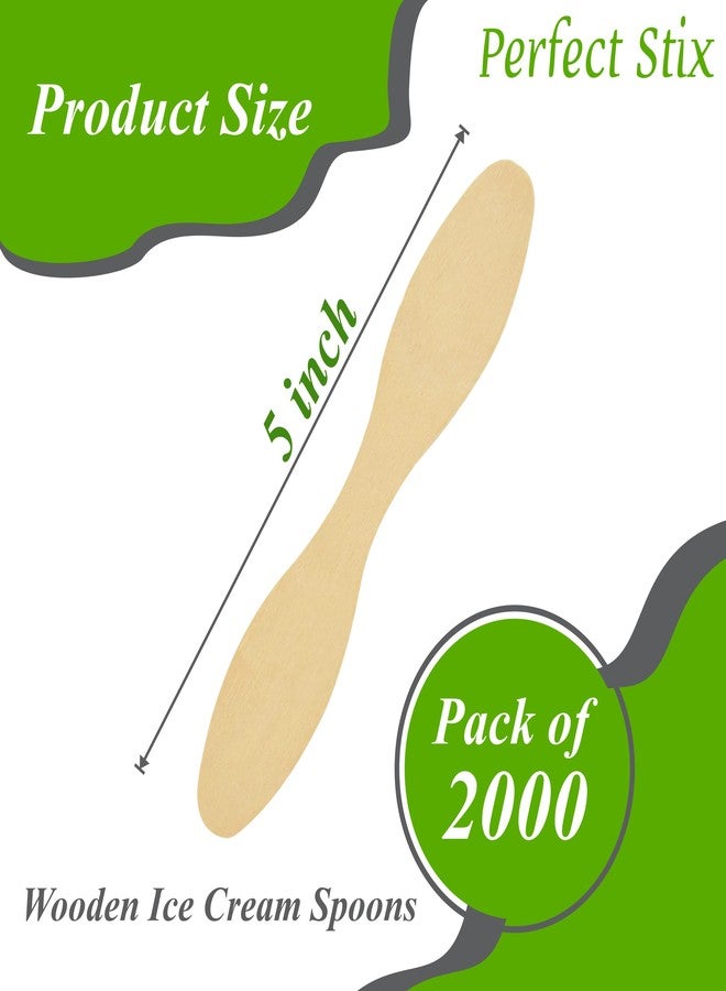 Perfect Stix 5" Wooden Ice Cream Spoons/Tasting/Spreading Spoons/Birchwood - Case of 2,000ct - Image 2